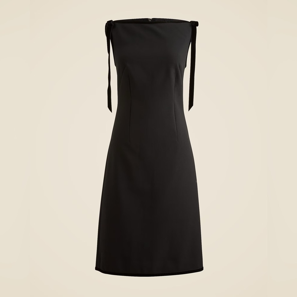 J. CREW sheath dress w/velvet bows in four-season stretch Size 00 NWT
$298 - Picture 5 of 9
